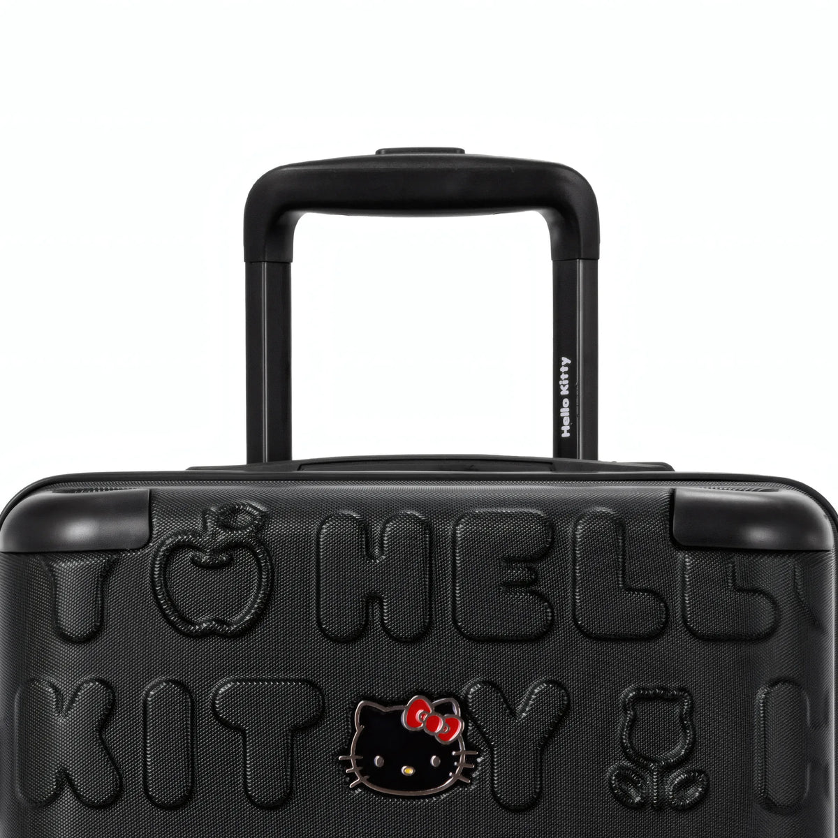 Set de 3 valises Hello Kitty Kuririn Noir, détail poignée télescopique