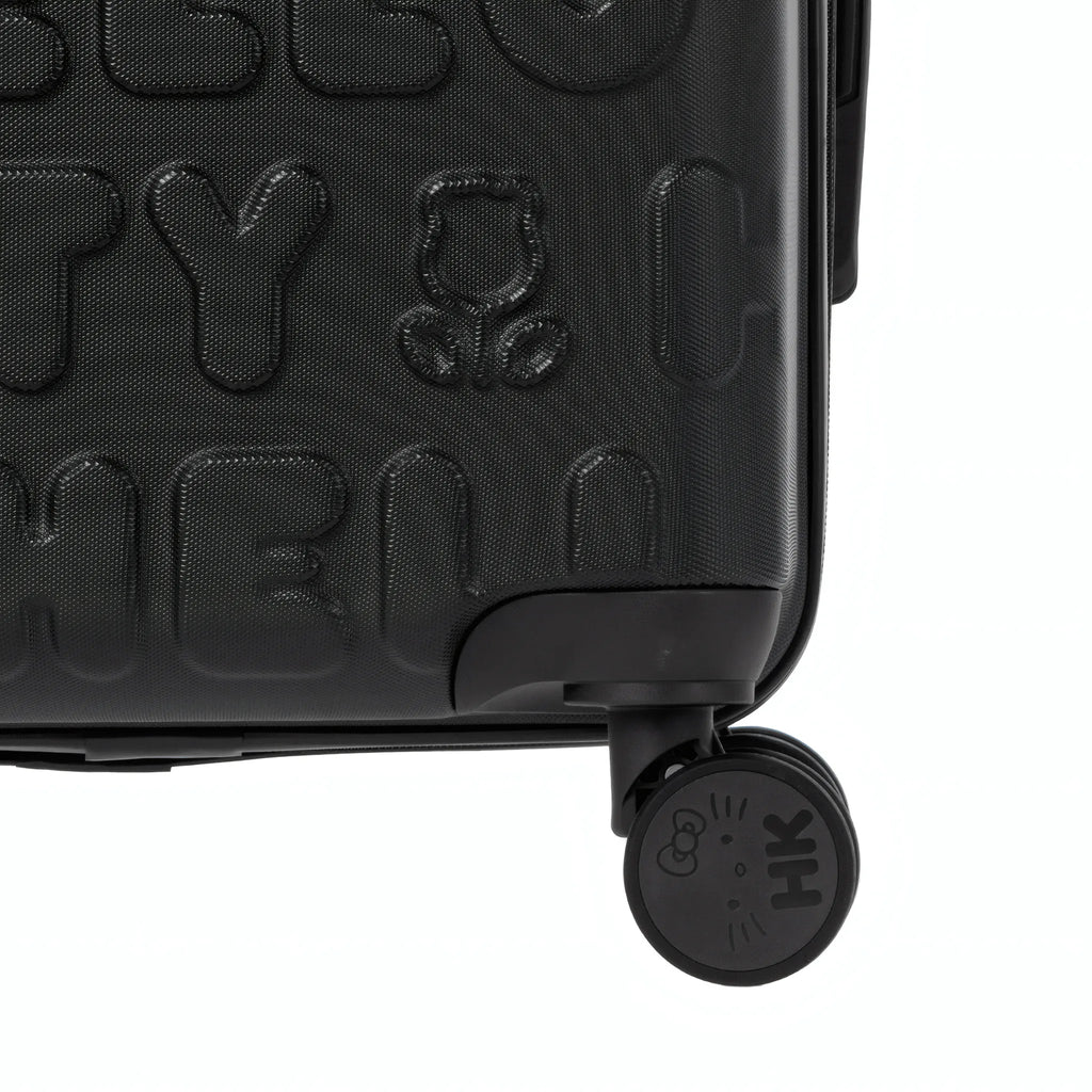 Set de 3 valises Hello Kitty Kuririn Noir, détail roue double