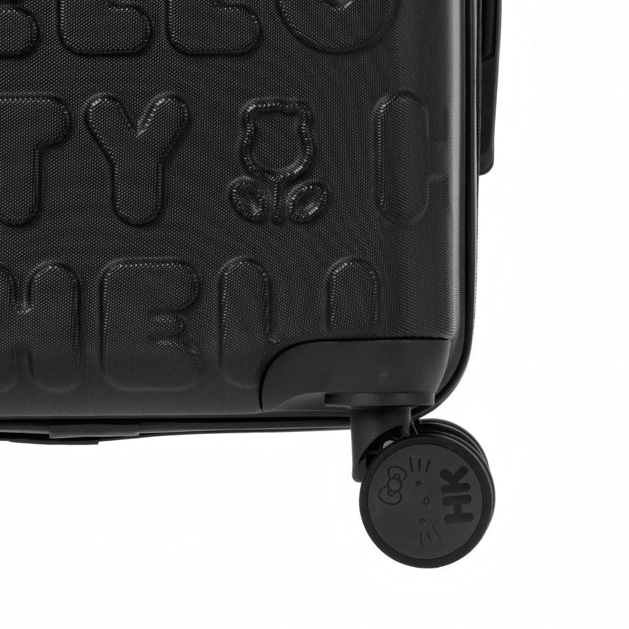 Set de 3 valises Hello Kitty Kuririn Noir, détail roue double