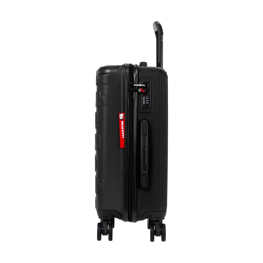 Set de 3 valises Hello Kitty Kuririn Noir, valise cabine S de côté