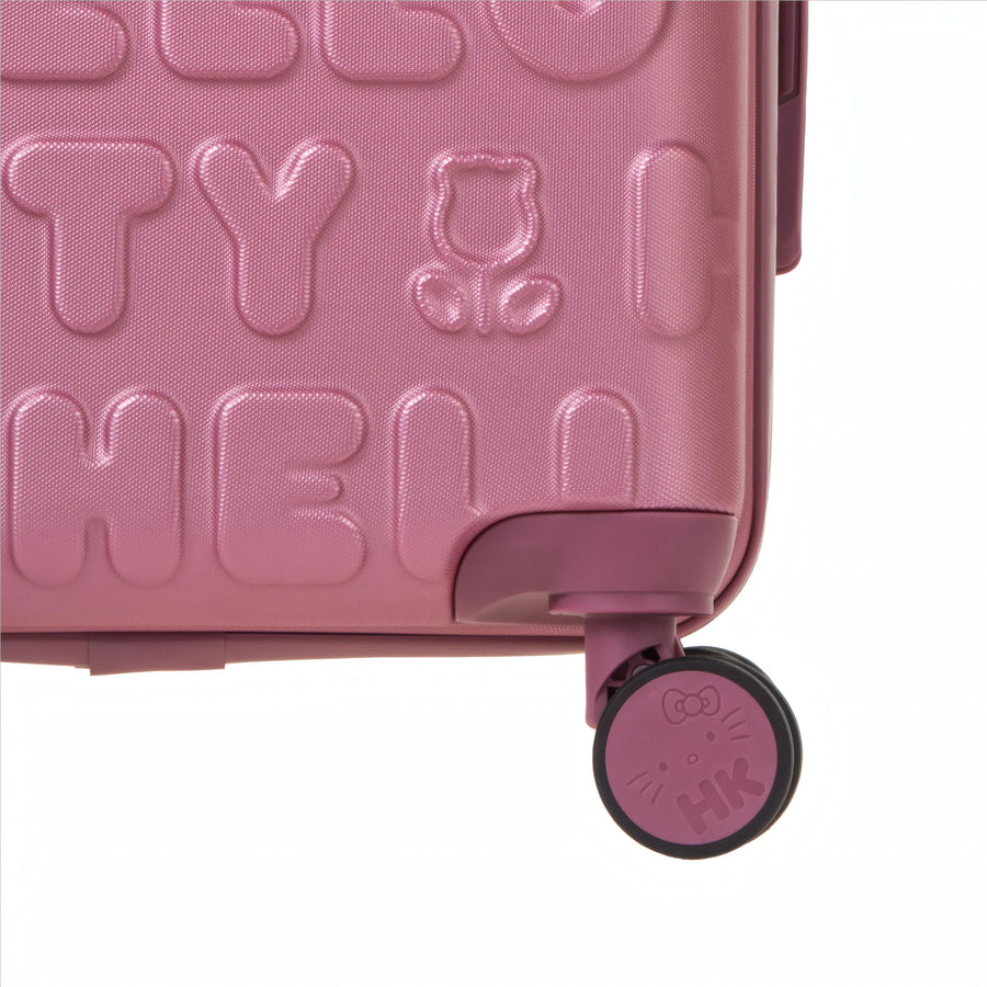 Set de 3 valises Hello Kitty Kuririn Rose, détail roue double