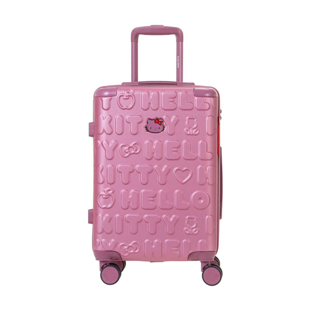 Set de 3 valises Hello Kitty Kuririn Rose, valise cabine S de face