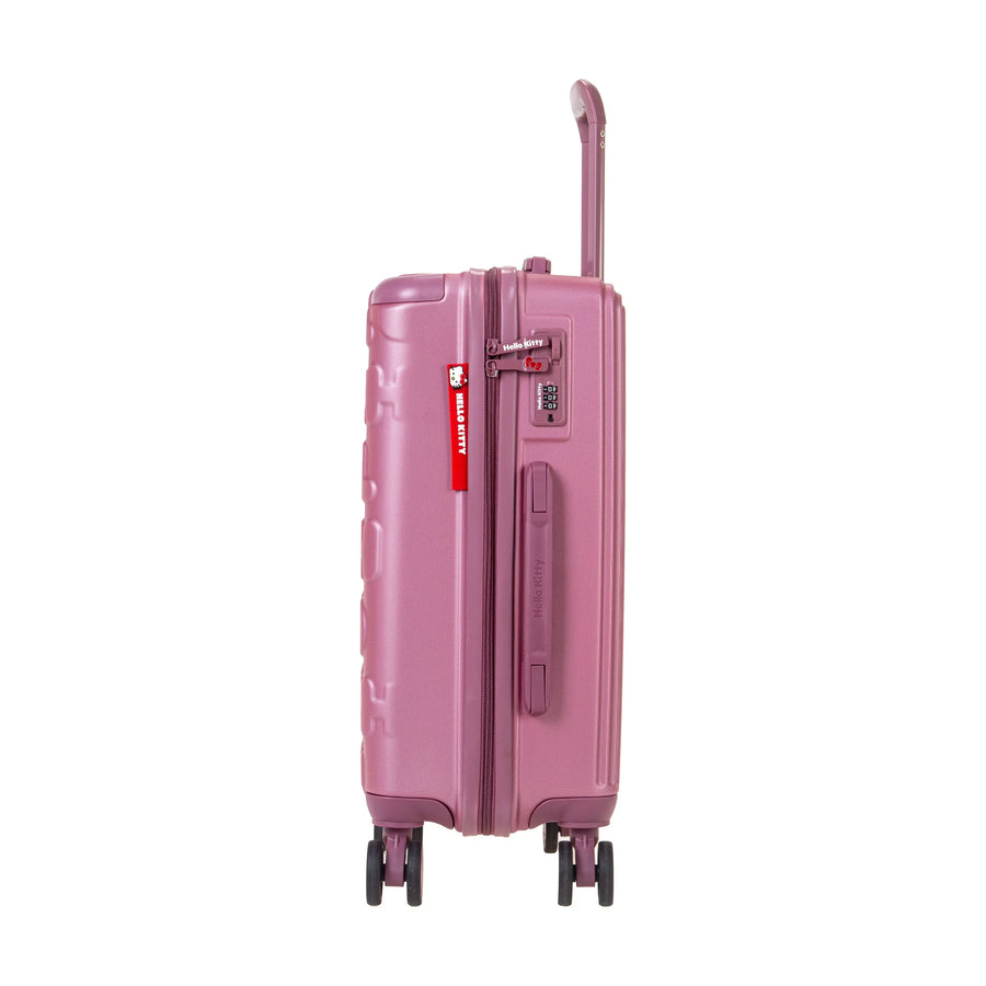 Set de 3 valises Hello Kitty Kuririn Rose, valise cabine S de côté