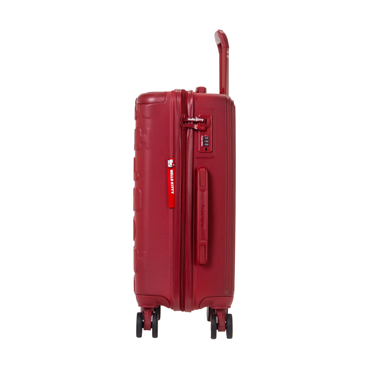 Set de 3 valises Hello Kitty Kuririn Rouge, valise cabine S de côté