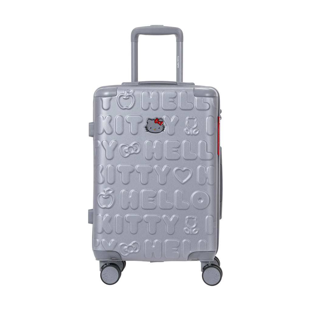 Set de 3 valises Hello Kitty Kuririn Argent, valise cabine S de face