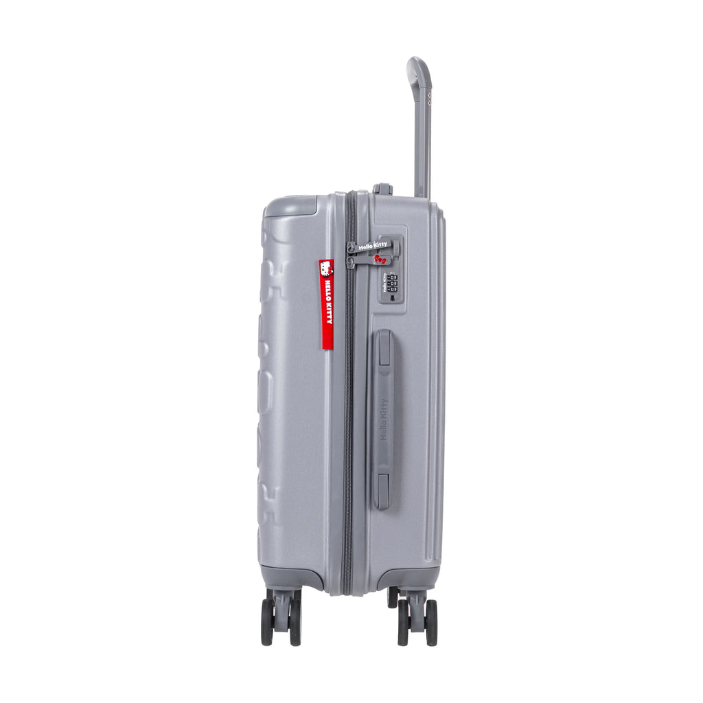 Set de 3 valises Hello Kitty Kuririn Argent, valise cabine S de côté