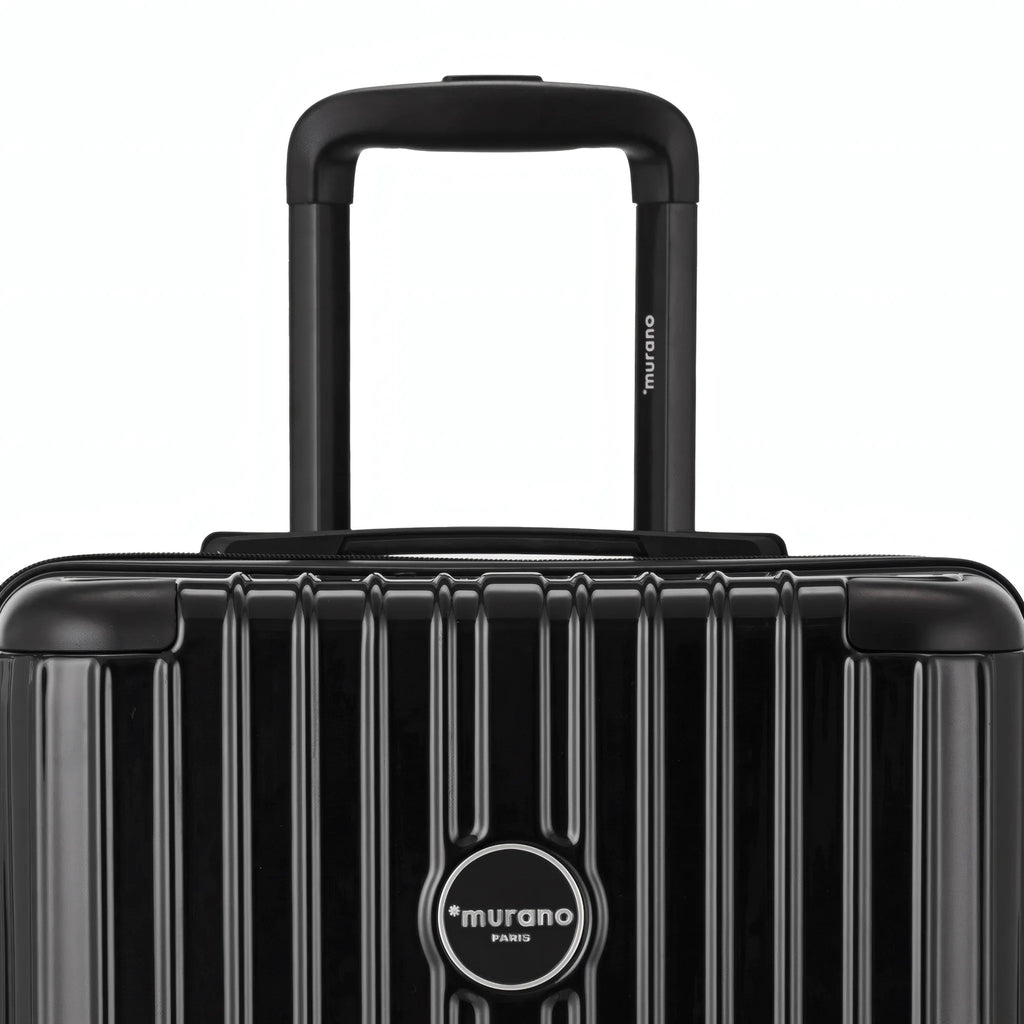 Valise Murano Rio Trunk L Noir, détail poignée télescopique