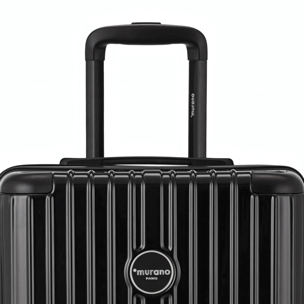 Valise Murano Rio Trunk L Noir, détail poignée télescopique