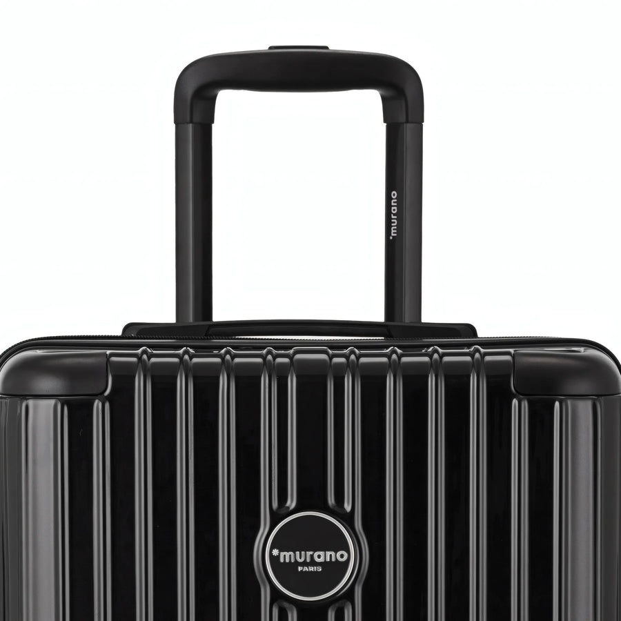 Valise Murano Rio Trunk L Noir, détail poignée télescopique