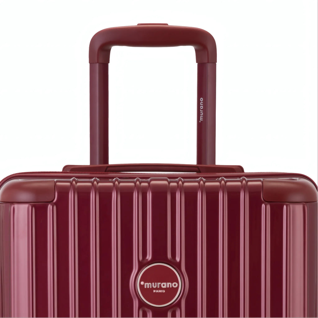 Valise Murano Rio Trunk L Rouge foncé, détail poignée télescopique