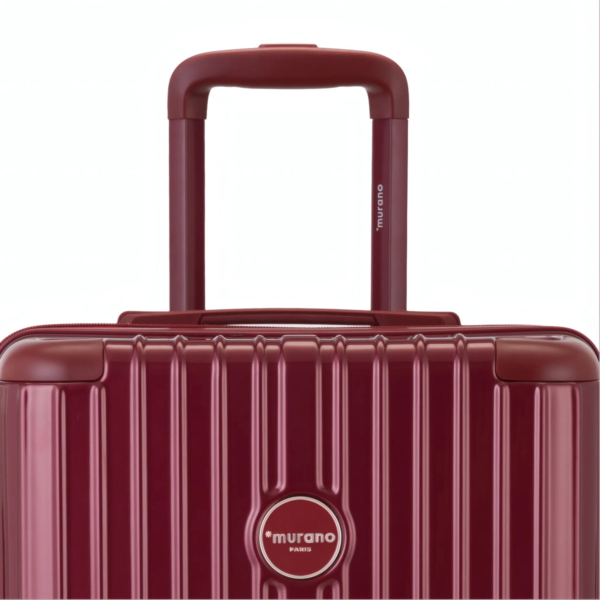 Valise Murano Rio Trunk L Rouge foncé, détail poignée télescopique