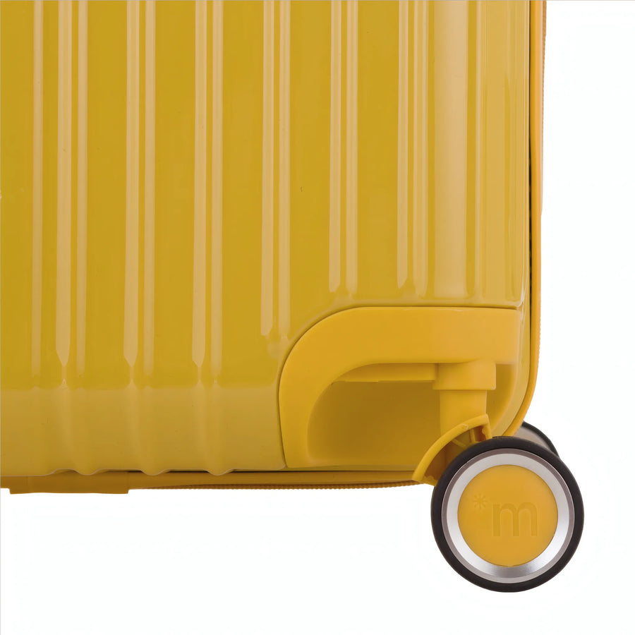 Valise Murano Rio Trunk L Jaune foncé, détail roue double