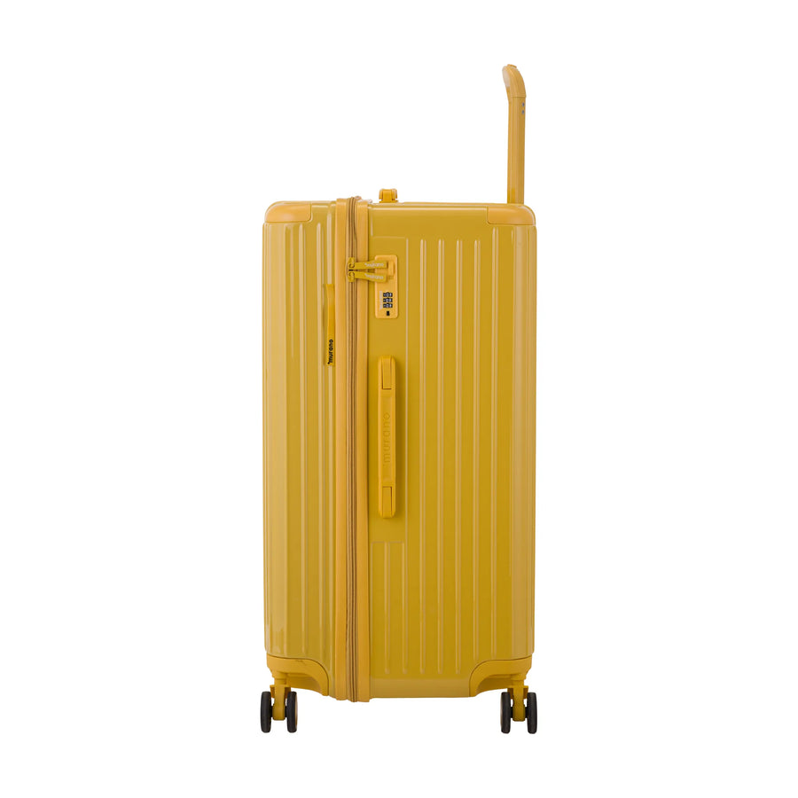 Valise Murano Rio Trunk L Jaune foncé, valise cabine S de côté