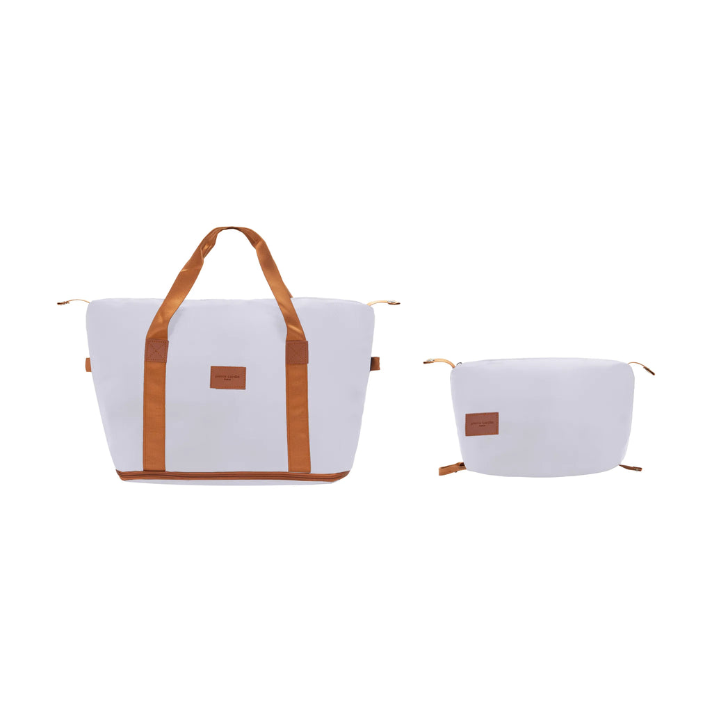 Set de 3 valises + 2 sacs Pierre Cardin Berlin Ivoire, sac de voyage et trousse de toilette assortis