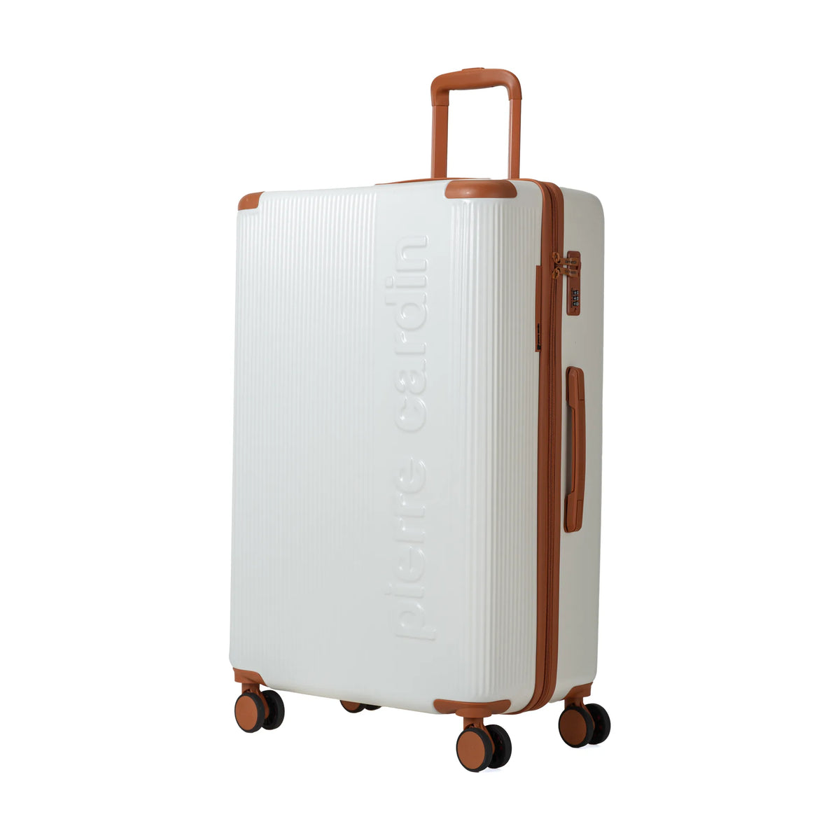 Set de 3 valises + 2 sacs Pierre Cardin Berlin Ivoire, valise de trois quarts
