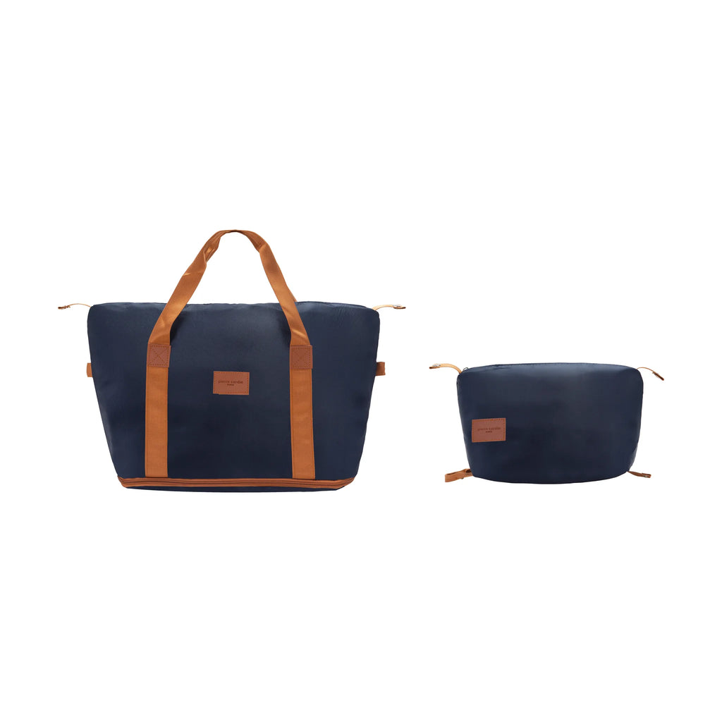 Set de 3 valises + 2 sacs Pierre Cardin Berlin Bleu marine, sac de voyage et trousse de toilette assortis