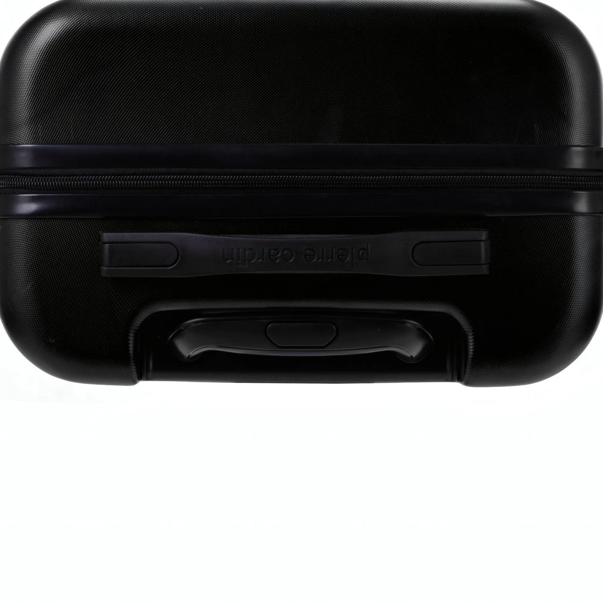 Set de 2 valises Pierre Cardin Intense Noir, détail poignée latérale et dessous