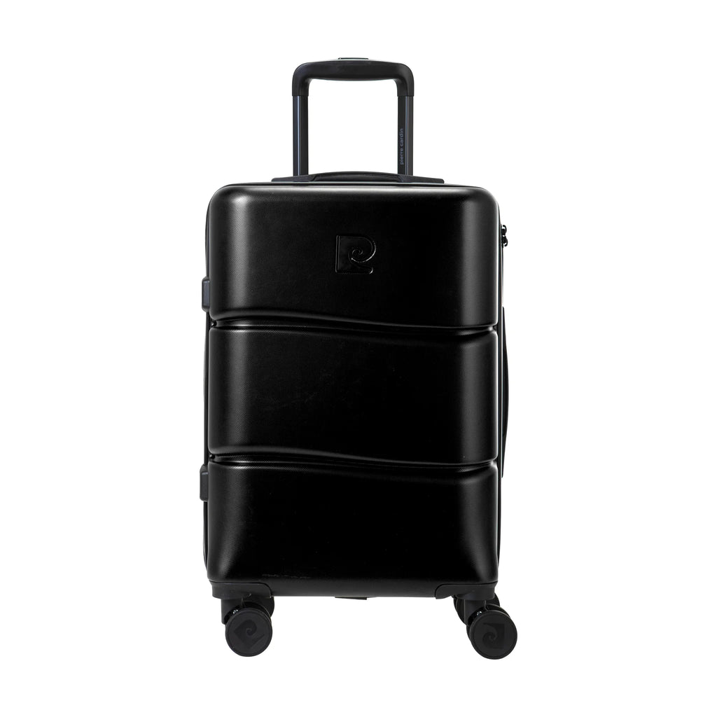 Set de 2 valises Pierre Cardin Intense Noir, valise cabine S de face