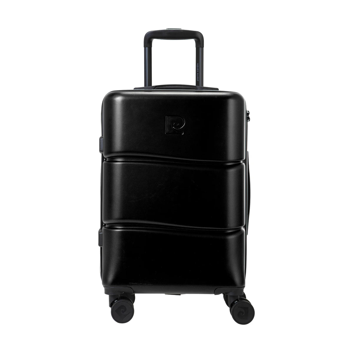 Set de 2 valises Pierre Cardin Intense Noir, valise cabine S de face