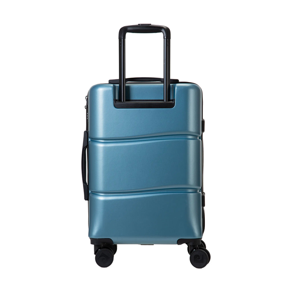 Set de 2 valises Pierre Cardin Intense Bleu grisé, valise cabine S de dos