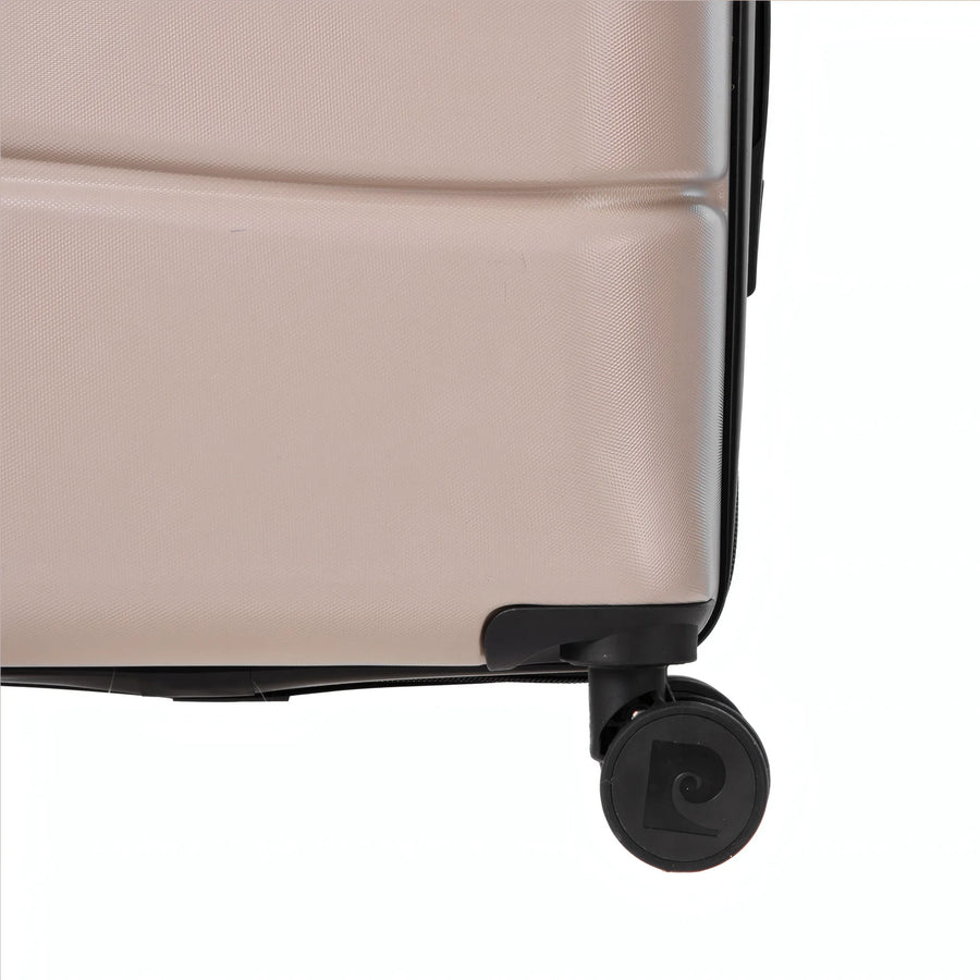 Set de 2 valises Pierre Cardin Intense Champagne, détail roue double