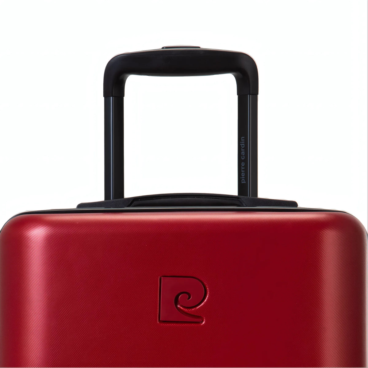 Set de 2 valises Pierre Cardin Intense Rouge foncé, détail poignée télescopique