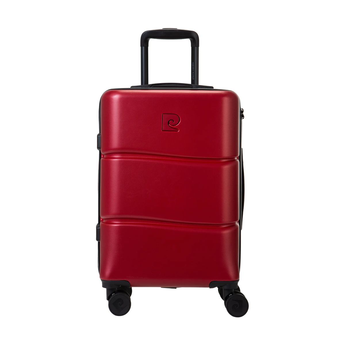 Set de 2 valises Pierre Cardin Intense Rouge foncé, valise cabine S de face