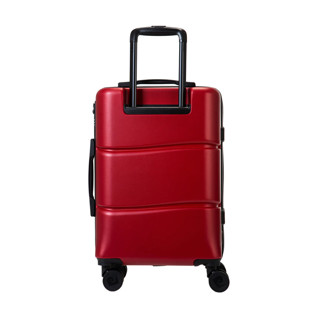 Set de 2 valises Pierre Cardin Intense Rouge foncé, valise cabine S de dos
