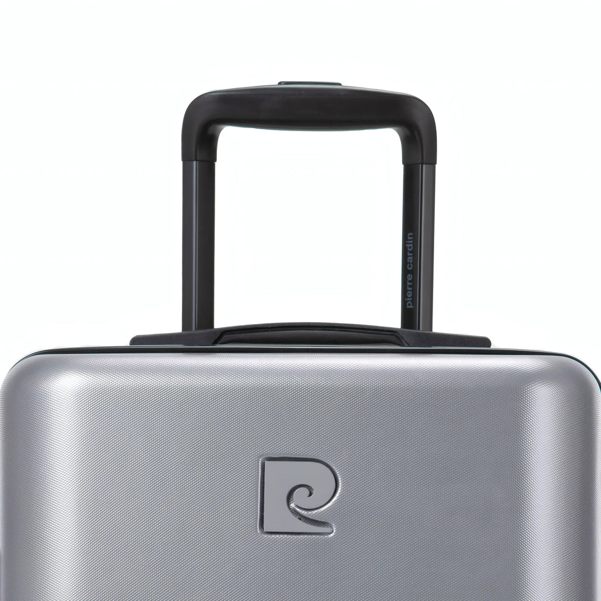 Set de 2 valises Pierre Cardin Intense Argent, détail poignée télescopique