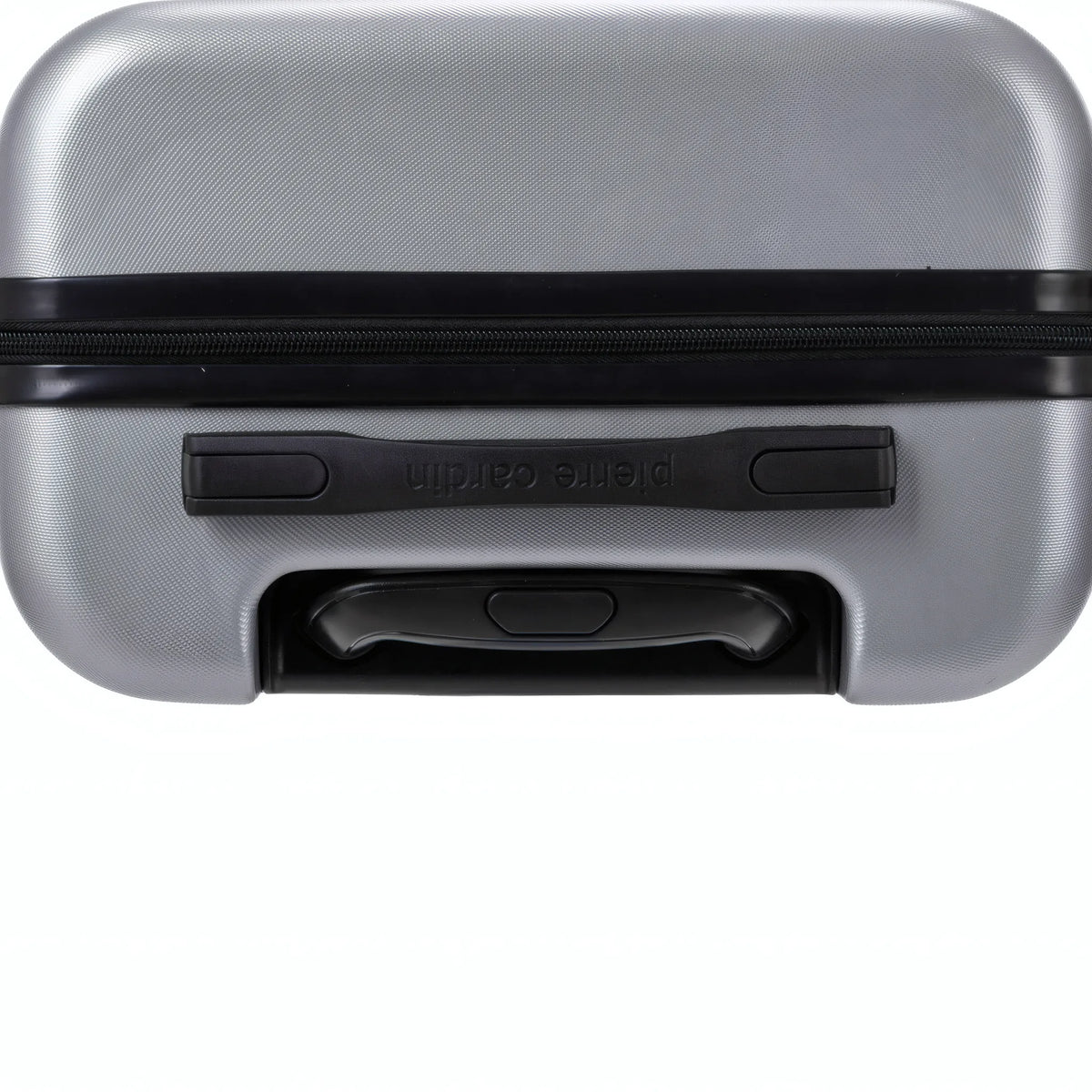 Set de 2 valises Pierre Cardin Intense Argent, détail poignée latérale et dessous