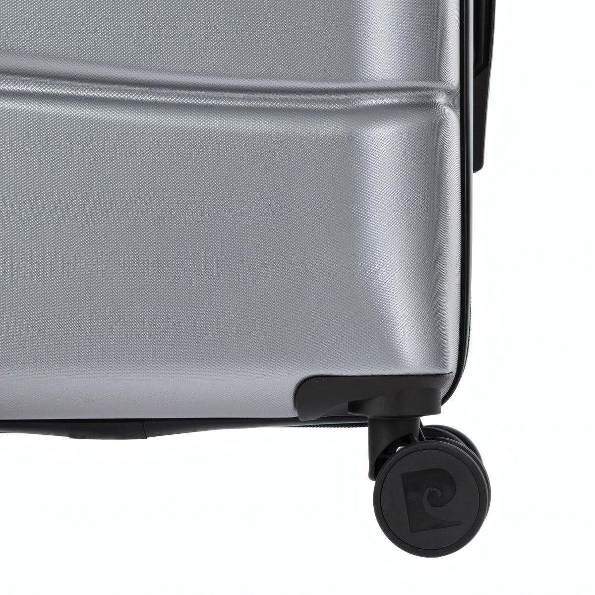 Set de 2 valises Pierre Cardin Intense Argent, détail roue double