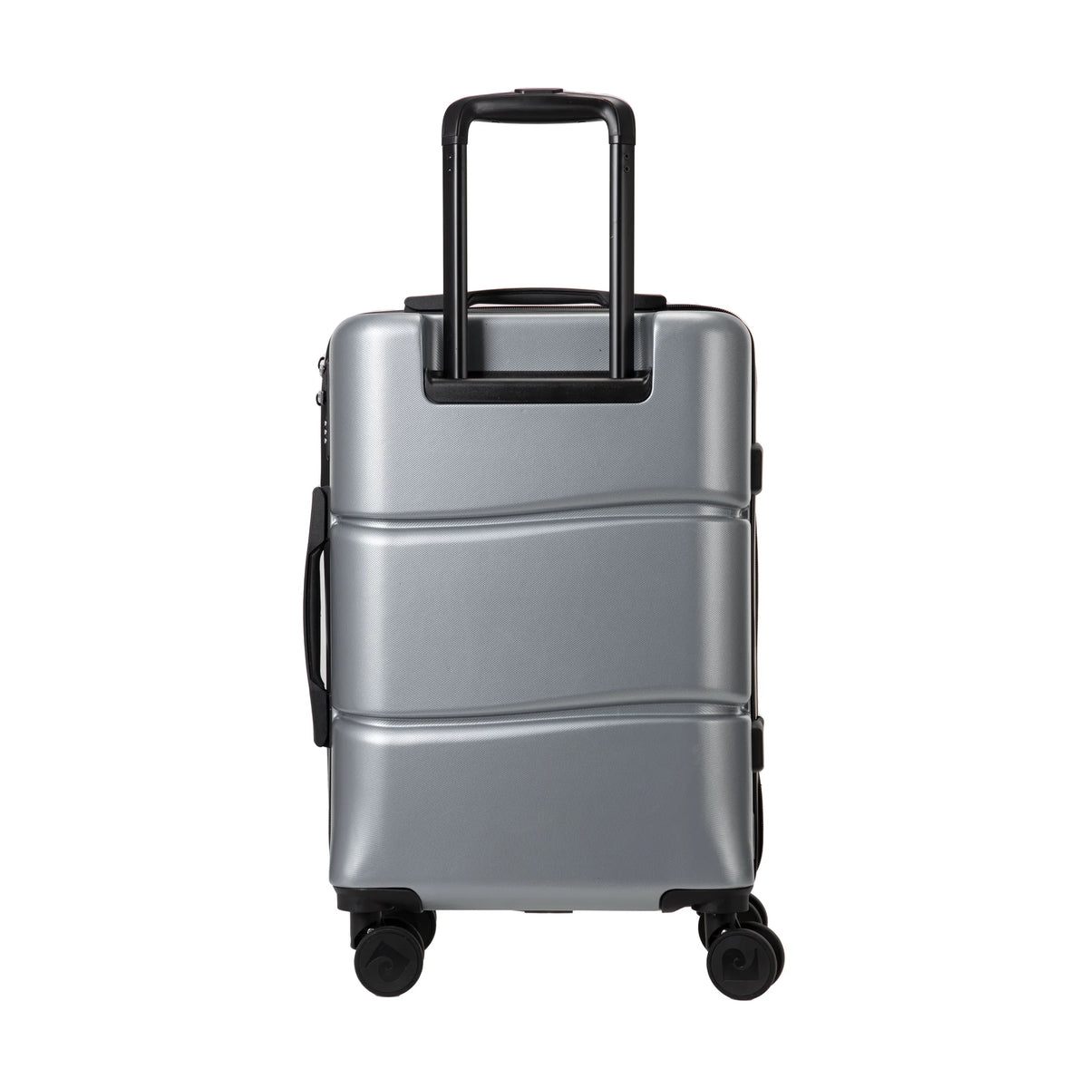 Set de 2 valises Pierre Cardin Intense Argent, valise cabine S de dos