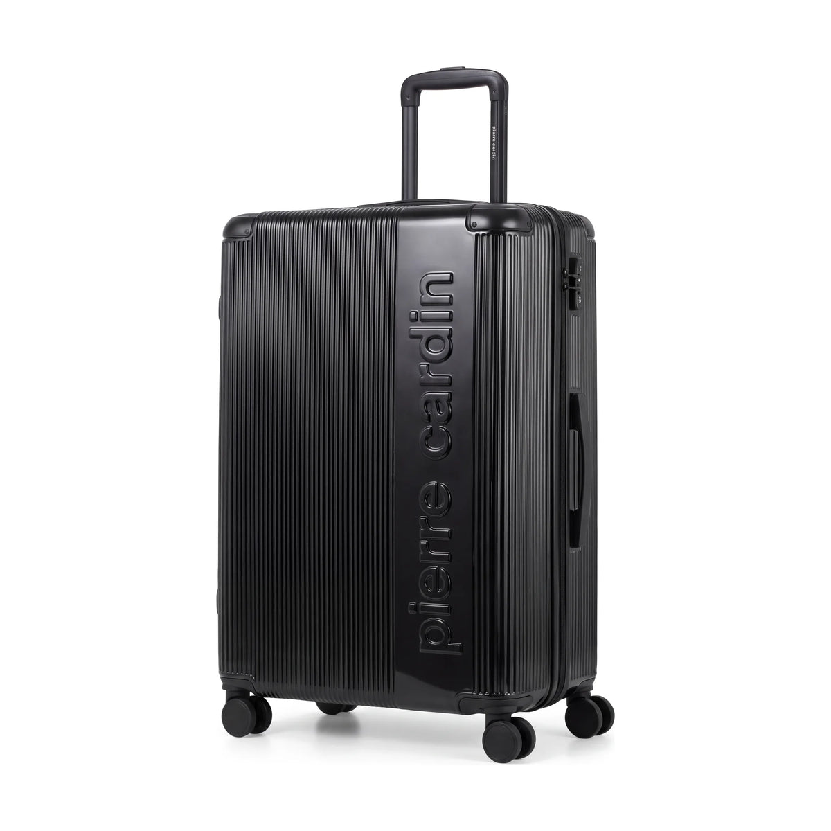 Set de 4 valises Pierre Cardin Berlin Noir, valise de trois quarts