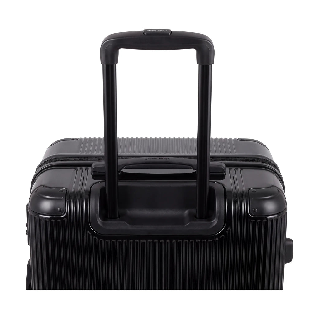 Set de 4 valises Pierre Cardin Berlin Noir, détail poignée télescopique