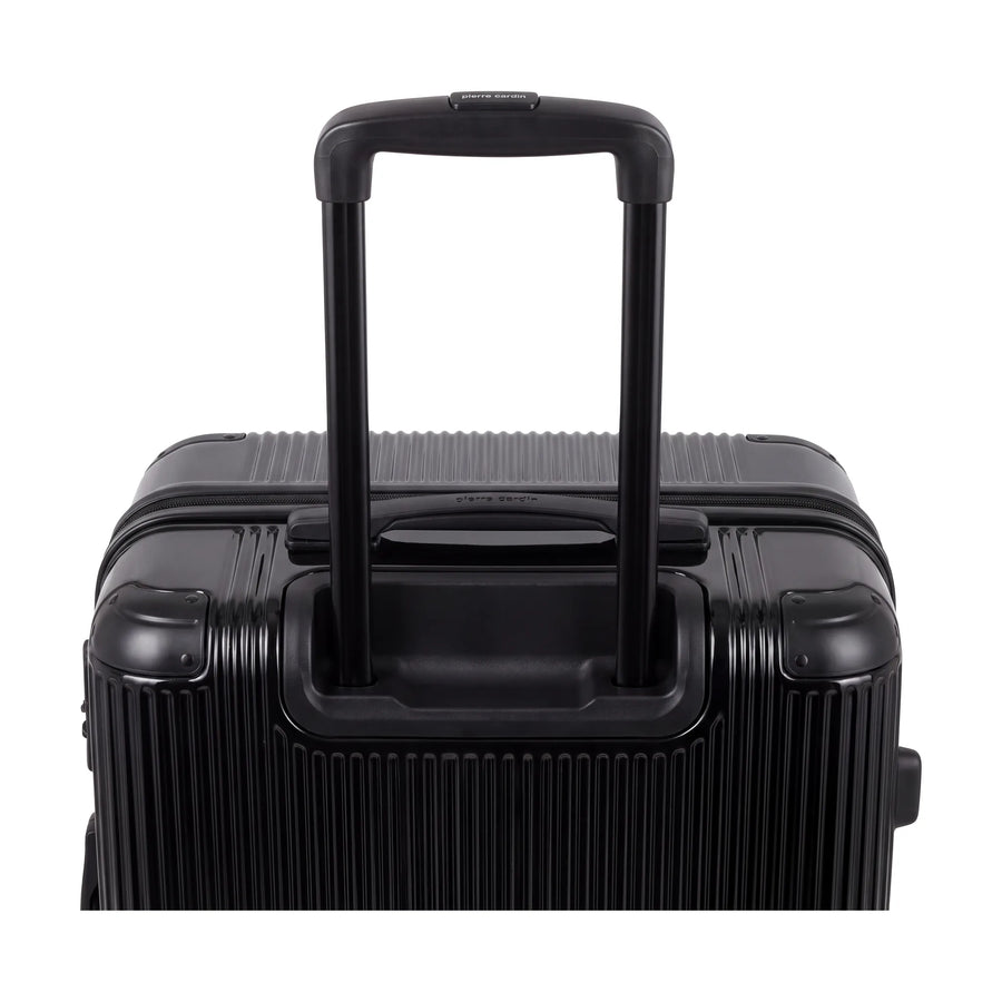 Set de 4 valises Pierre Cardin Berlin Noir, détail poignée télescopique