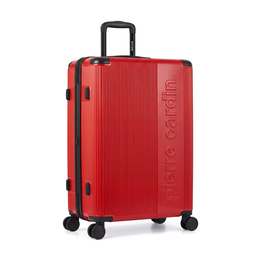 Set de 4 valises Pierre Cardin Berlin Rouge foncé, valise de trois quarts