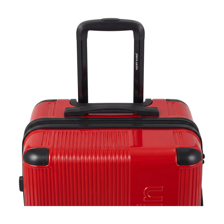 Set de 4 valises Pierre Cardin Berlin Rouge foncé, détail poignée télescopique