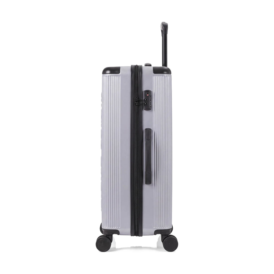 Set de 4 valises Pierre Cardin Berlin Argent, valise de côté
