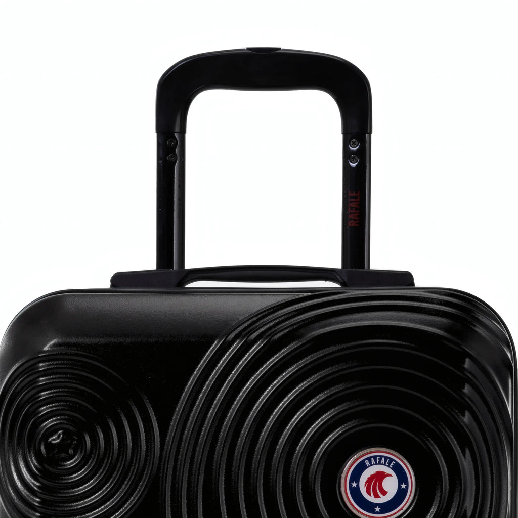 Set de 3 valises Rafale GPS Noir, détail poignée télescopique