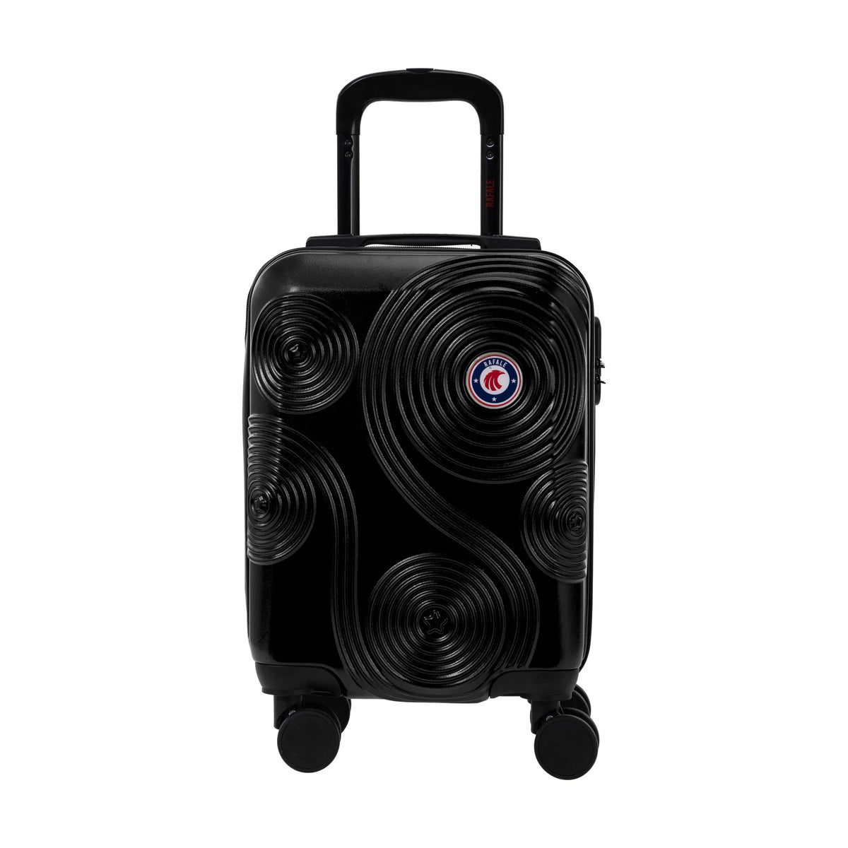 Set de 3 valises Rafale GPS Noir, valise cabine S de face