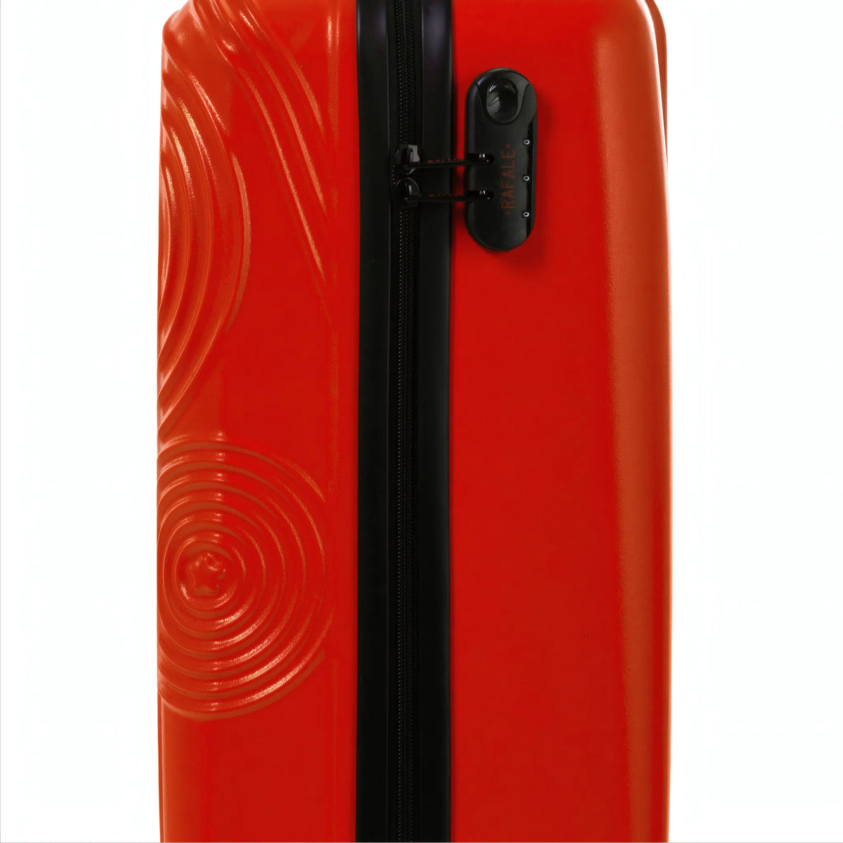 Set de 3 valises Rafale GPS Orange, détail cadenas à combinaison