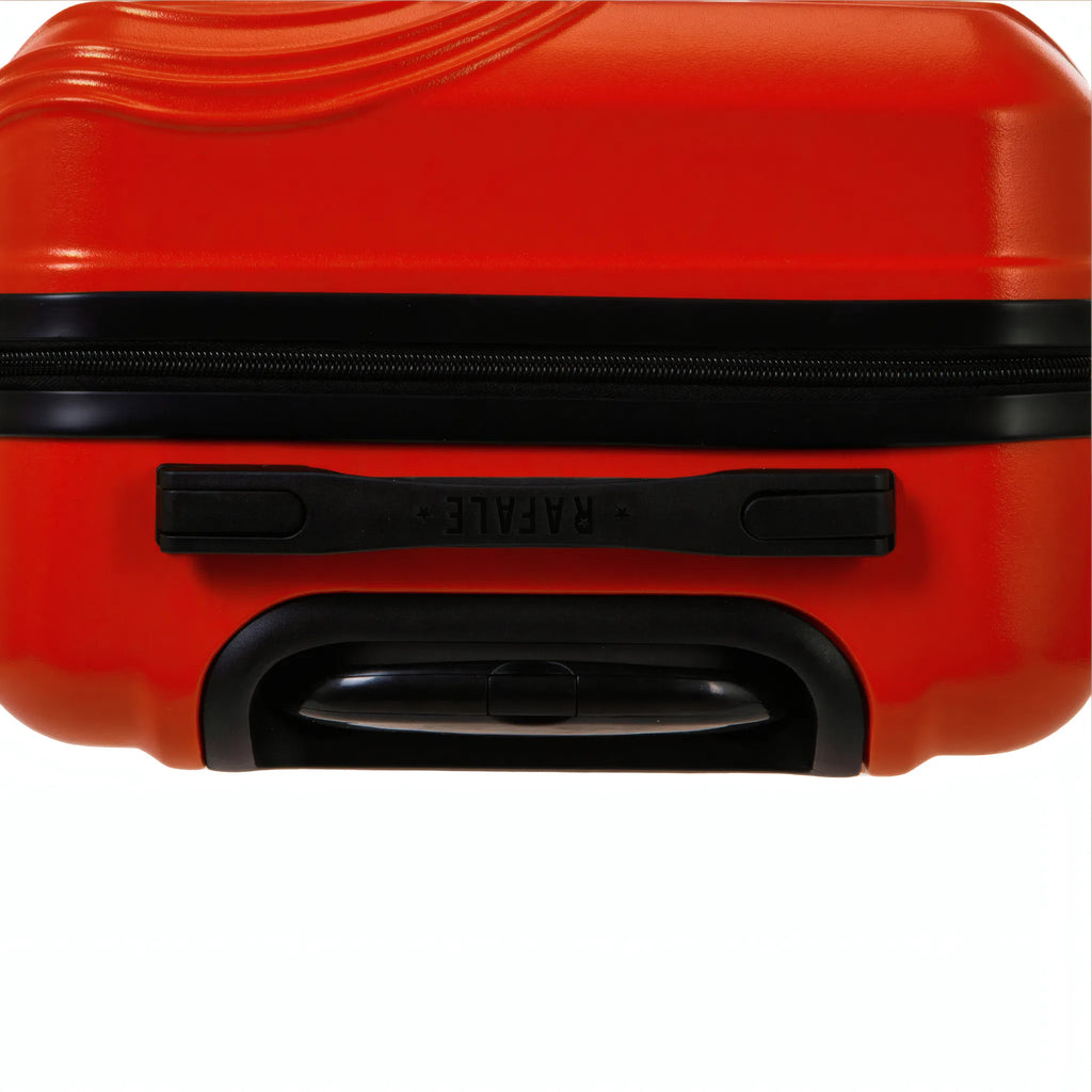 Set de 3 valises Rafale GPS Orange, détail poignée latérale et dessous