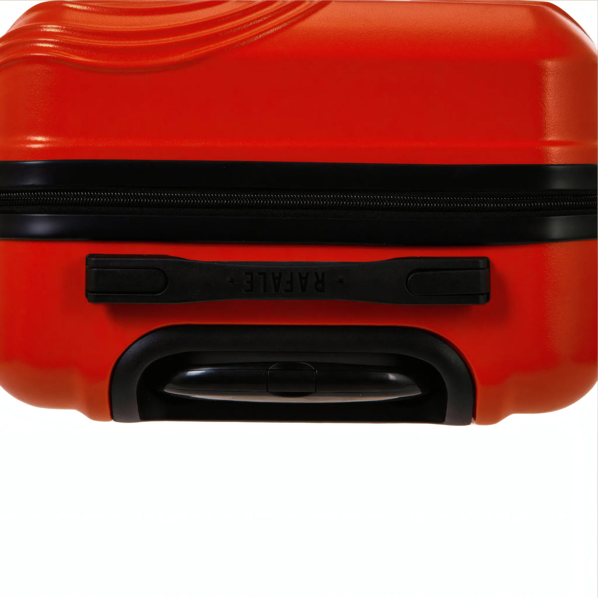 Set de 3 valises Rafale GPS Orange, détail poignée latérale et dessous