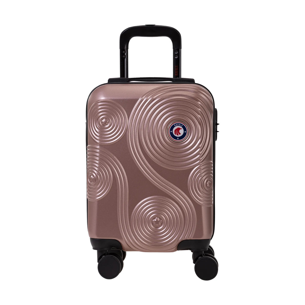Set de 3 valises Rafale GPS Rose doré, valise cabine S de face