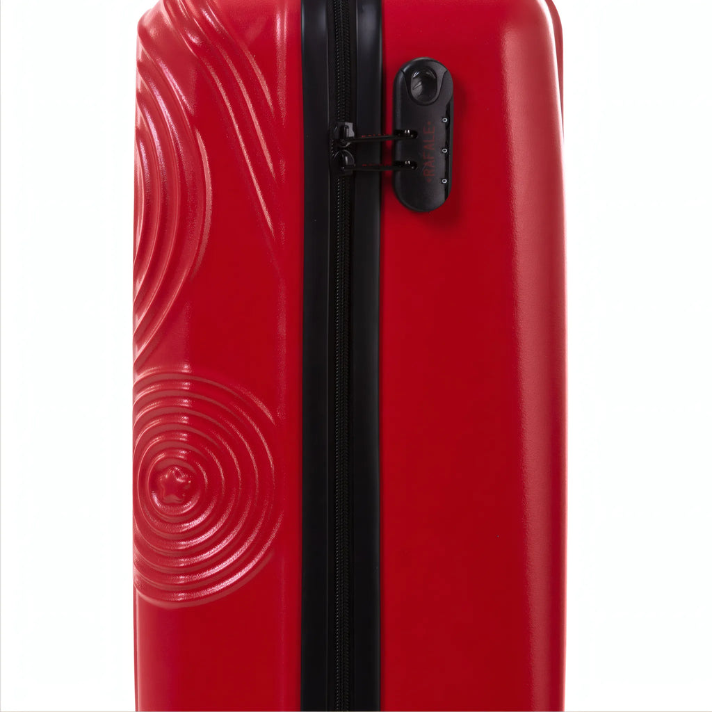 Set de 3 valises Rafale GPS Rouge, détail cadenas à combinaison