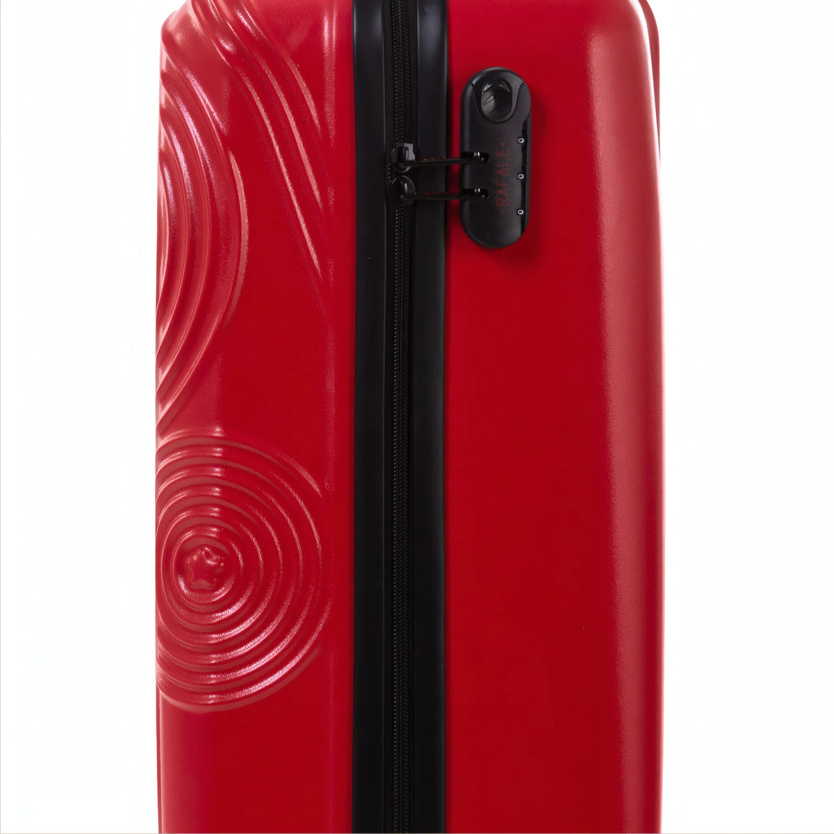 Set de 3 valises Rafale GPS Rouge, détail cadenas à combinaison