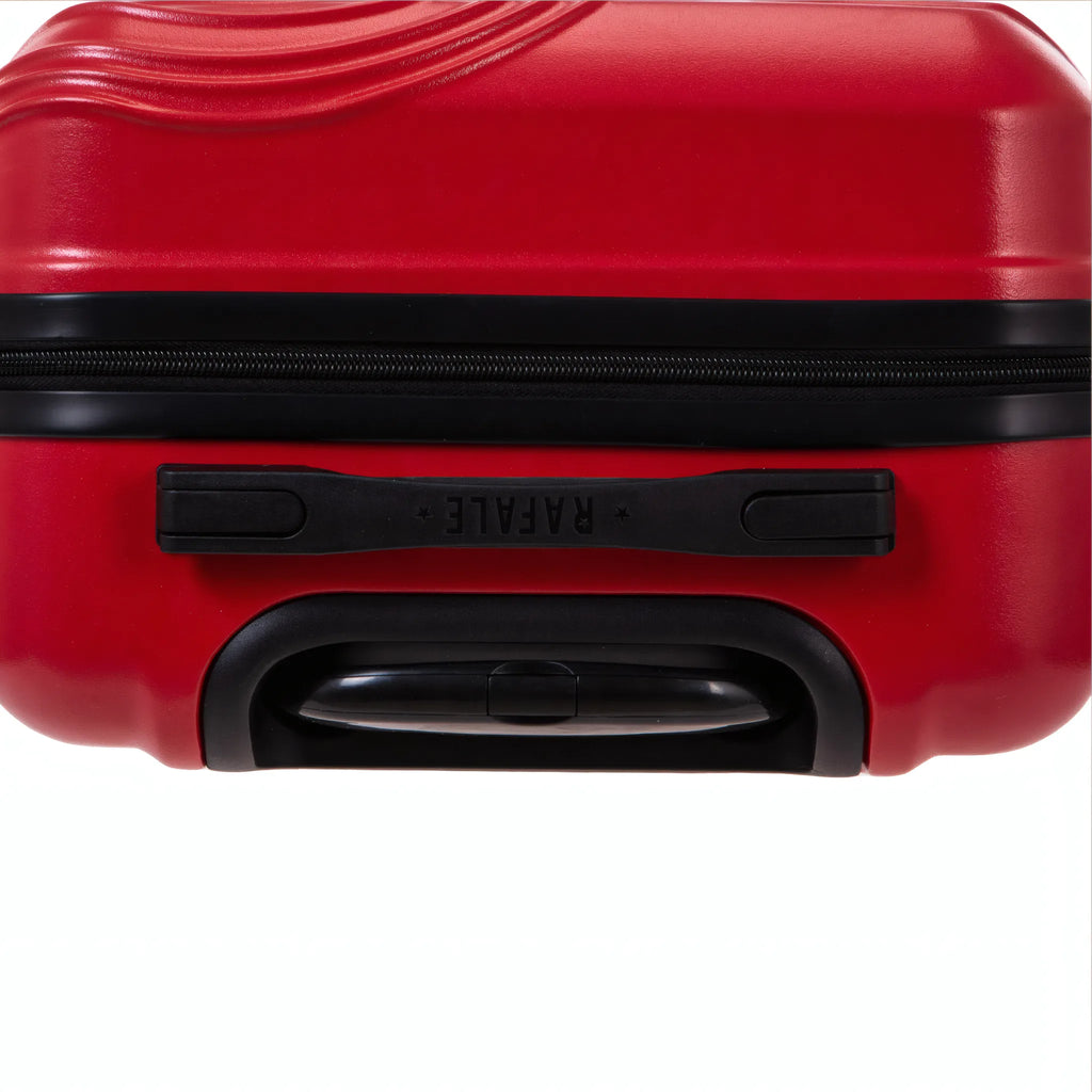 Set de 3 valises Rafale GPS Rouge, détail poignée latérale et dessous