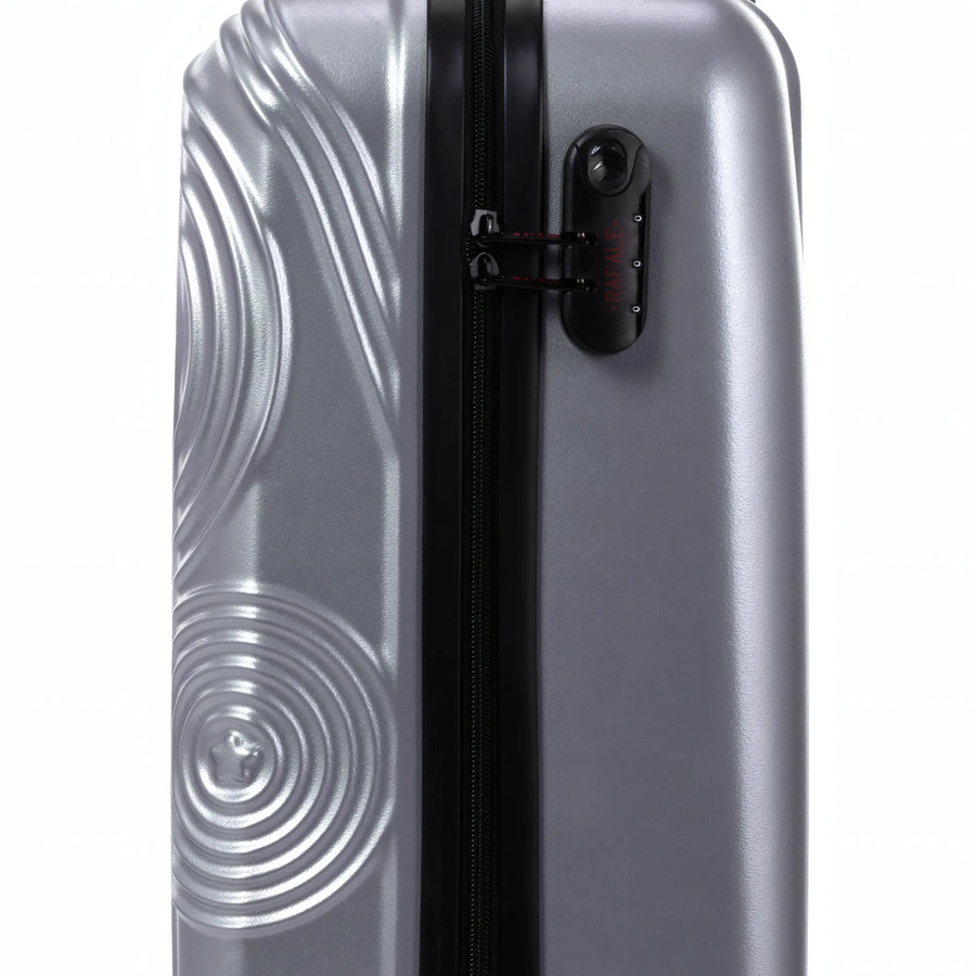 Set de 3 valises Rafale GPS Argent, détail cadenas à combinaison