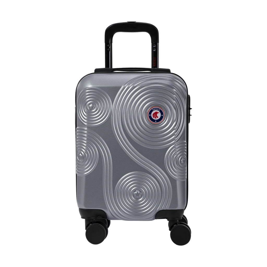 Rafale GPS 3-piece luggage set, Silver, cabin suitcase S, front view