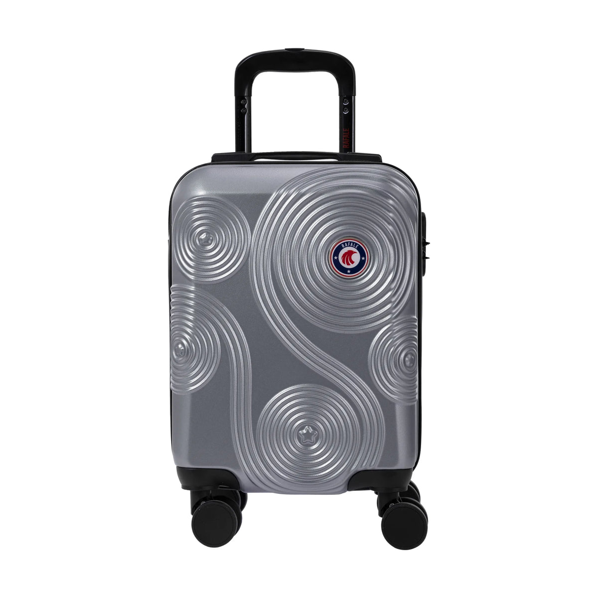 Rafale GPS 3-piece luggage set, Silver, cabin suitcase S, front view